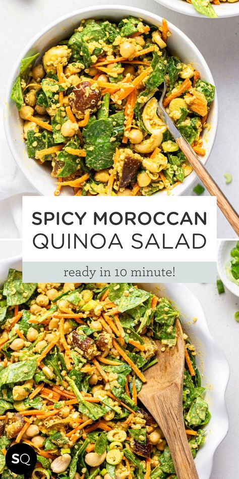 Moroccan Quinoa, Summer Salad Ideas, Moroccan Salad, Simply Quinoa, Salad Healthy, Quinoa Salad Recipes, Salad Ideas, Moroccan Food, Best Vegan Recipes