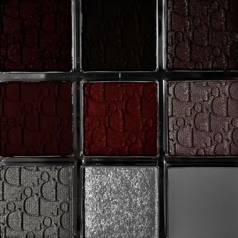 Dark High Fashion Aesthetic, Dark Red Eyeshadow Palette, Dark Makeup Palette, Dark Red And Grey Aesthetic, Dark Red Vibes Aesthetic, Dark Red Vampire Aesthetic, Grey Red Aesthetic, Grey And Red Aesthetic, Red Eyeshadow Aesthetic