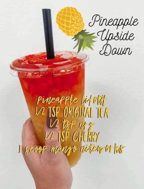 Hot Herbalife Tea Recipes, Pineapple Liftoff Recipes Herbalife, Sugar Free Syrup Recipe, Herbalife Nutrition Facts, Boosted Tea, Herbalife Meal Plan, Herbalife Diet, Herbalife Teas, Herbalife Shakes