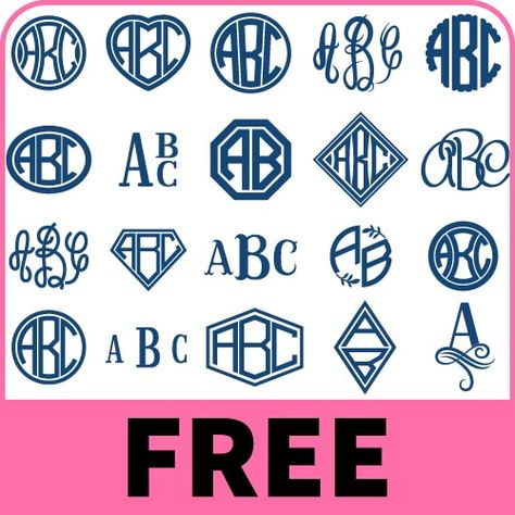 Monogram Cricut Free, Circle Monogram Font Free, Free Monogram Maker, Monogram Generator, Monogram Logo Letters, Create Monogram, Free Monogram Fonts, Monogram Maker, Monogram Template