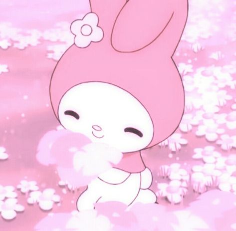 My Melody Pfp, Melody Pfp, Flowers Cherry Blossom, Pfp Profile, Sakura Flowers, Pink Kawaii, Profile Pic, My Melody, Cherry Blossom