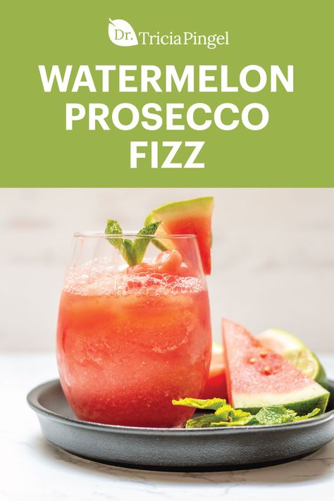 Watermelon Fizz Cocktail, Watermelon Prosecco Cocktails, Watermelon Cocktails, Prosecco Drinks, Sparkling Grape Juice, Juice Cocktails, Fizz Cocktail, Frozen Juice, Watermelon Cocktail