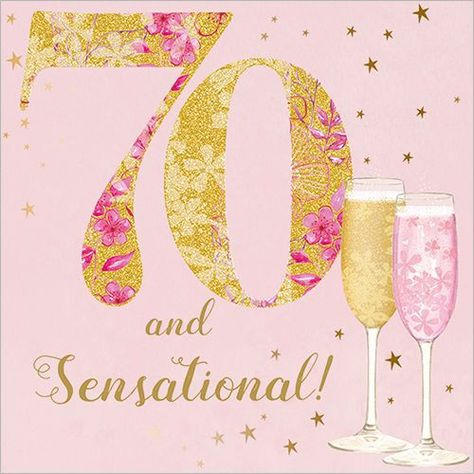 Happy 70th Birthday Wishes, 70th Birthday Images, 70th Birthday Wishes, Happy Birthday Artist, Birthday Card For Women, Birthday Msgs, Happy 70th Birthday, Beautiful Flamingo, 70th Birthday Invitations