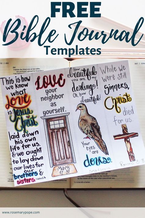 FREE Bible Journal Templates designed for beginners. Perfect for a mini scripture study. You can use them with your supplies and trace them in your Bible or notebooks. Get creative and use fancy lettering to make it your own. Click the link to get your printables! #newtestament #oldtestament #biblestudy #soulcare #printables #freebies Journaling Printables Free, Bible Journal Template, Bible Journaling Templates, Free Bible Journaling Printables, Journaling Templates, Free Christian Printables, Fancy Lettering, Journaling Printables, Bible Journaling Printables