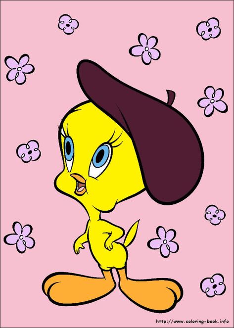 Tweety Bird Aesthetic, Tweety Wallpapers, Tweety Bird Quotes, Looney Tunes Wallpaper, Garfield Cartoon, Buddha Art Drawing, Artsy Background, Baby Looney Tunes