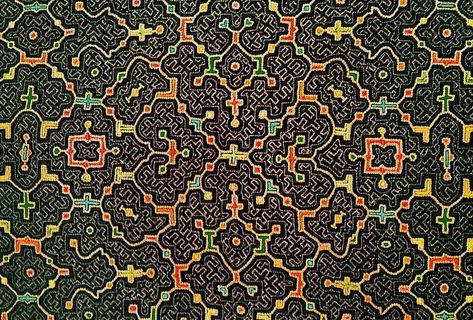 Traditional pattern of the Shipibo tribe. Peru, Pucallpa Shipibo Pattern, Geometric Symbols, Camera Obscura, Fractal Design, Branding Mood Board, Traditional Pattern, Fractal Art, Peru, Cool Pictures