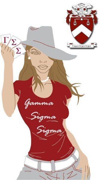 GSS Delta Gamma Graphics, Sigma Sigma Sigma Canvas, Alpha Gamma Delta Graphic, Sigma Lambda Gamma, Gamma Sigma Sigma, Sorority, White