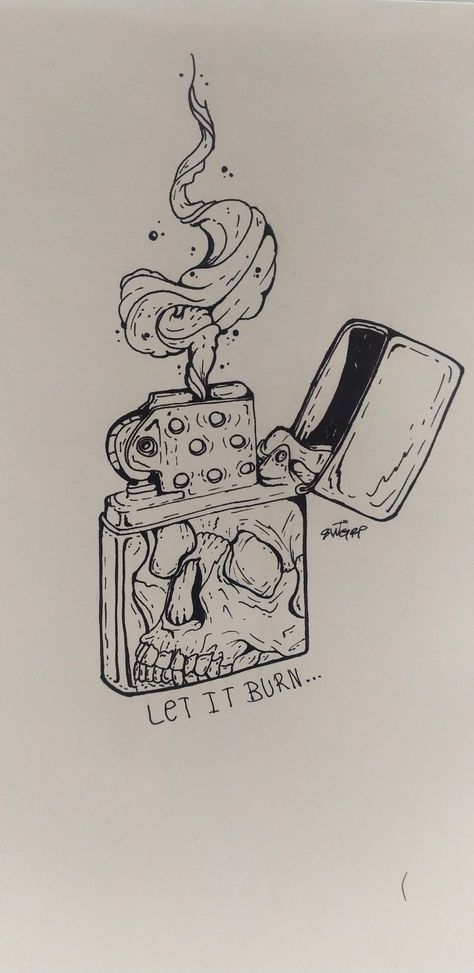 Fahrenheit 451 Tattoo, Zippo Drawing, Zippo Lighter Drawing, Lighter Sketch, Zippo Lighter Tattoo, Zippo Tattoo, Lighter Drawing, Lighter Tattoo, Random Tattoos