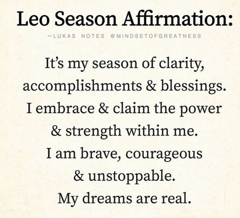 Leo Affirmations, Leo Woman, Astrology Leo, Leo Women, Leo Season, Mantra, Astrology, Affirmations