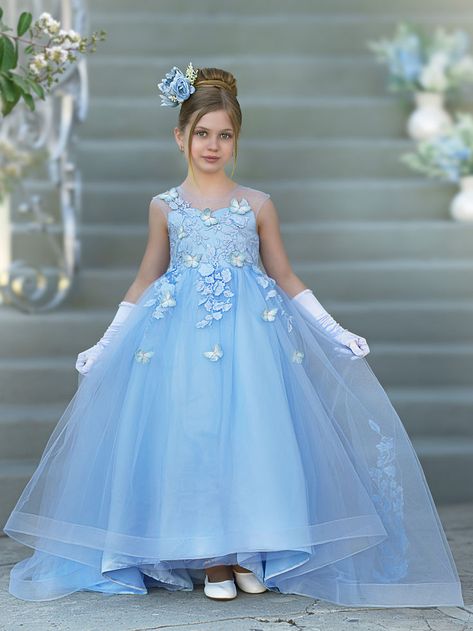 🔍 Ready to find your dream dress? Just search for SKU:226526 in our website's search bar! Head to our profile for the link to our website. #girldress #girldresses #flowergirl #flowergirls #firstcommunion #girlsfashion #wedding #LalaMira #lalamiradreamdress Straight Wedding Dresses, Butterfly Embellishment, Serenity Blue, Ball Gowns Princess, Princess Gown, Princess Ball Gowns, Pearl Pink, Bohemian Wedding Dress, Bohemian Wedding Dresses