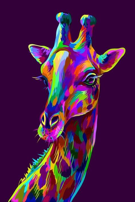 Dark Purple Background, Giraffe Art, Painting Flower, Flower Landscape, Dog Canvas, Oil Painting Flowers, Wall Art Canvas Painting, Purple Backgrounds, Portrait Artist