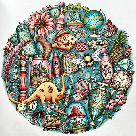 Rooms Of Wonder, Animorphia Coloring Book, Animorphia Coloring, Johanna Basford Books, Colored Pencil Art Projects, Joanna Basford Coloring, Joanna Basford, Prismacolor Art, False Teeth