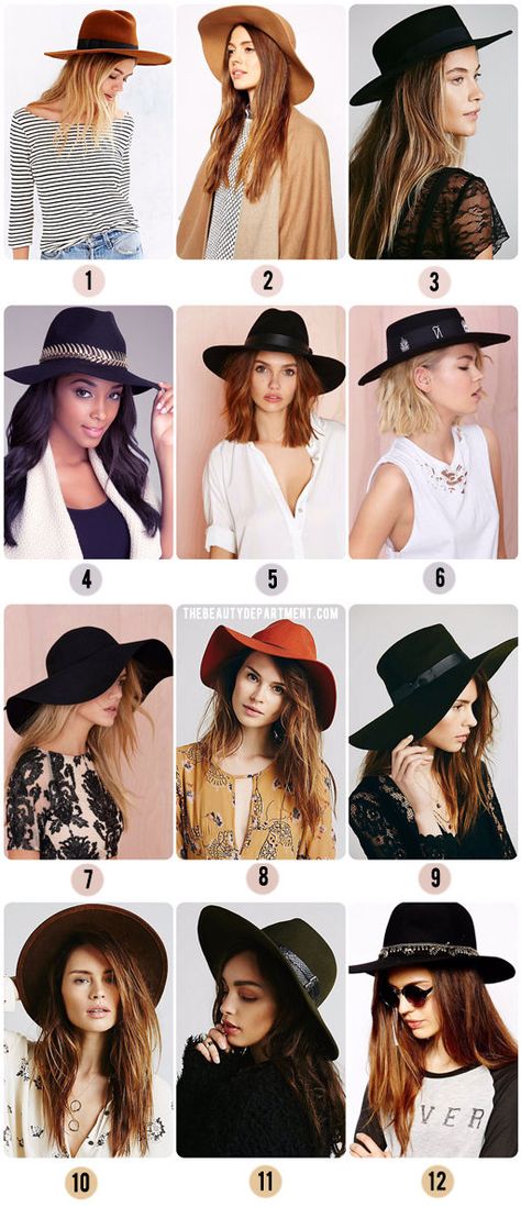 wide brim hats asos free people urban outfitters nasty gal via the beauty department Wide Brim Hats, Brim Hats, The Beauty Department, Women Fashion Edgy, Trivia Questions, Outfits With Hats, Wide Brimmed Hats, Brim Hat, Wide Brimmed