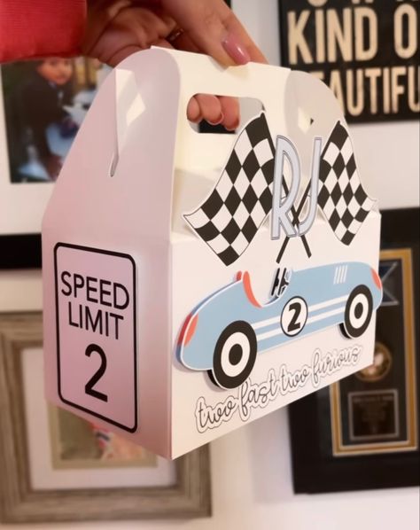 Neutral Car Theme Birthday, Two Fast Goodie Bags, 1st Birthday Car Theme, Vintage Car Birthday Party, Two Fast Birthday Party Boy, 2 Fast Birthday Party, Race Car Themed Birthday Party, Vintage Car Party, 2nd Birthday Party For Boys