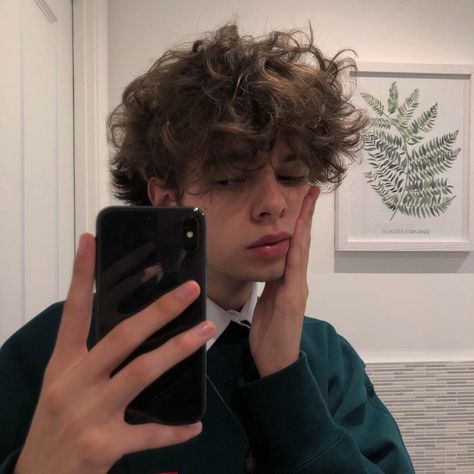 Fluffy Haircuts, Messy Hair Boy, Hair Boy, My Bf, Messy Hair, Fluffy Hair, Curly Hair, Hair, Instagram