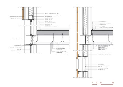 CONSTRUCTION DETAILS - FACADE WOOD CLADDING Wood Cladding Details Drawing, Steel Construction Detail, Wooden Facade Detail, Wood Structure Detail, Wood Facade Detail, Wood Facade Architecture Design, Timber Facade, Facade Wood, Basketball Field