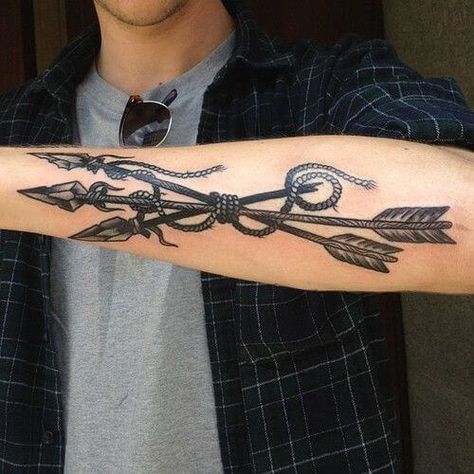 Top 100 Best Forearm Tattoos for Men - Unique Designs & Cool ideas | Improb Native American Arrow Tattoo, Arrow Tattoo Meaning, Native American Arrow, Mens Arrow Tattoo, Tato Lengan Bawah, Arrow Tattoo On Wrist, Tattoo Bras Homme, Meaning Of Arrow Tattoo, Tato Dengan Makna