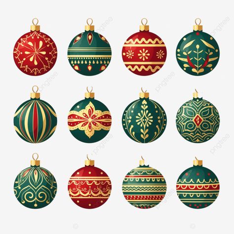 christmas ornament set christmas tree ornament vector illustration winter elements christmas illus Christmas Symbols, Winter Elements, Ornament Vector, Illustration Christmas, Christmas Ornament Sets, Christmas Illustration, Christmas Designs, Christmas Tree Ornament, Ornament Set