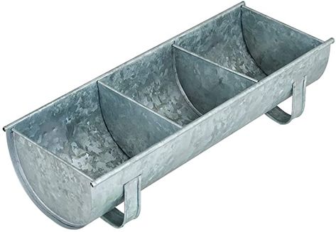 AmazonSmile: Poultry Feeder Tray | Galvanized Steel Poultry Feeder Made of Durable Metal Chicken Feeder Tray for Poultry | Chicken Feeder Trough | Bird Food Dispenser Feeder | Raw Tin Chicken Trough Steel Feeder : Patio, Lawn & Garden Chicken Trough, Feed Trough, Poultry Feeders, Chicken Waterer, Metal Tool Box, Chicken Feeder, Metal Chicken, Wild Bird Feeders, Food Dispenser