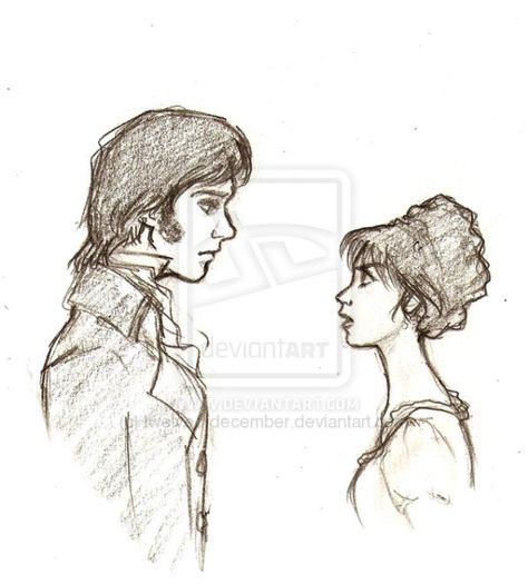 Pride and prejudice Pride And Prejudice Drawing, Harry Potter Sketch, Awesome Drawings, Pride And Prejudice Book, Characters Inspiration Drawing, Percy Jackson Fan Art, Horse Quotes, Pride And Prejudice, Funky Art