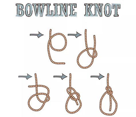 How To Tie A Bowline Knot: A Comprehensive Knot Guide How To Tie A Nuss, How To Tie Different Knots, Boat Knots, Scout Knots, How To Tie A Knot, Knot Guide, Bowline Knot, Leather Cord Jewelry, Tying Knots