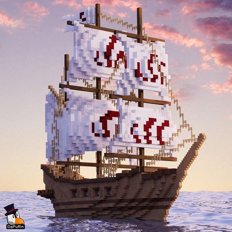 Minecraft Pirate Ship, Ship Minecraft, Minecraft Boat, Minecraft Ship, Mc Ideas, Play Minecraft, Pirate Island, Minecraft Inspiration, Minecraft Stuff