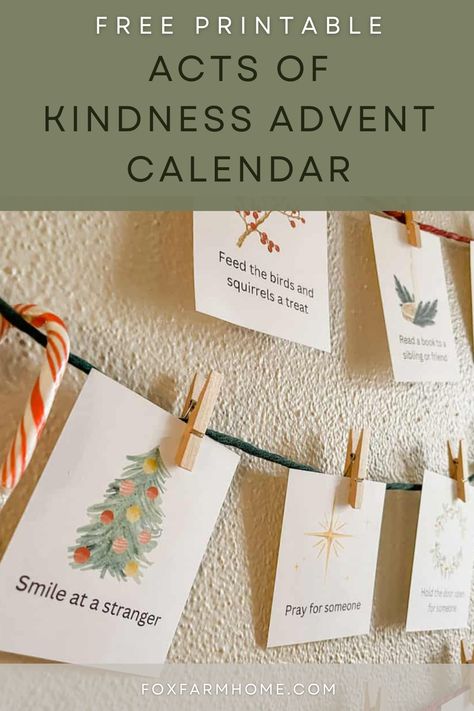 Giving Advent Calendar Kids, Quick Advent Calendar Ideas, Christmas Activities Calendar, Diy Advent Calendar For Kids Toddlers Christmas Countdown, Christmas Advent Calendar For Kids Acts Of Kindness, Hanging Calendar Ideas, Advent Calendar Preschool, Meaningful Advent Calendar Ideas, Advent Cards Printable