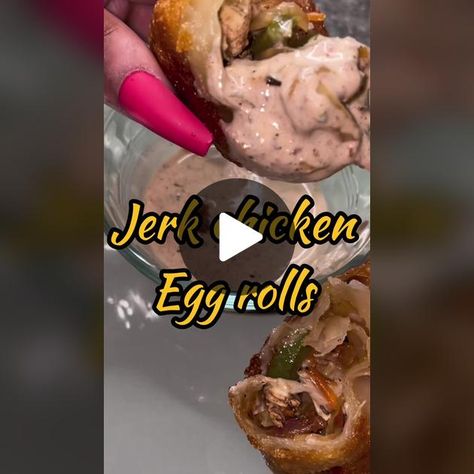 TikTok · Victoria Brenae 🧁 Jerk Sauce, Chicken Egg Rolls, Jerk Seasoning, Creamy Parmesan, Creole Seasoning, Jerk Chicken, Chicken Eggs, Egg Rolls, Curry Powder