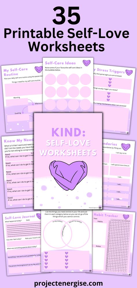 self-love, worksheets, printable, resource Self Love Worksheet, Aesthetic Planners, Health Worksheets, Mental Health Blogs, Health Blogs, Mental Disorder, Group 4, Free Aesthetic, Developing Healthy Habits