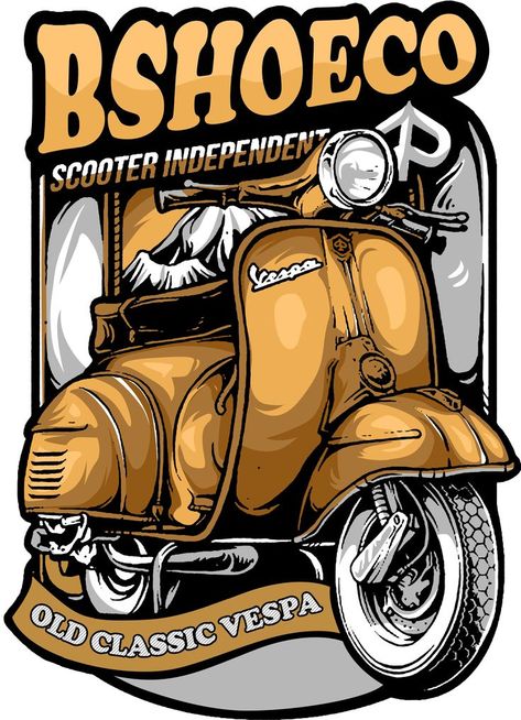 Vespa Vector, Vespa Helmet, Vespa Illustration, Eagle Wing Tattoos, Vespa Vbb, Vespa Logo, Angel Sketch, Bullet Bike Royal Enfield, Koi Fish Drawing