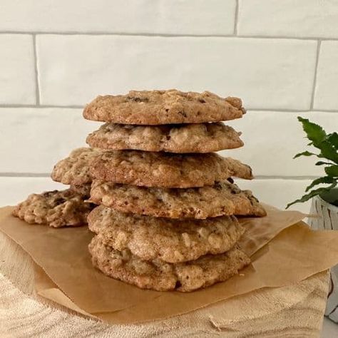 Sourdough Oatmeal Raisin Cookies - The Pantry Mama Sourdough Oatmeal Raisin Cookies, Bread Starters, Sourdough Oatmeal, Oatmeal Raisin Cookie Recipe, Pantry Mama, Oatmeal Applesauce Cookies, Raisin Cookie Recipe, Oatmeal Raisin Cookie, Raisin Cookie