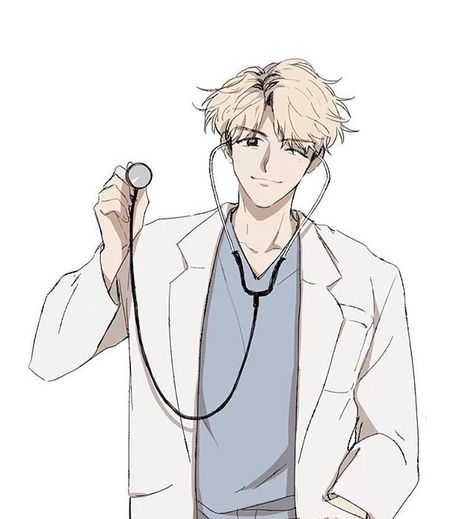 Doctor byun Anime Doctor Drawing, Medical Artwork, Doctor Drawing, Exo Fan Art, Anime Smile, Anime Cover Photo, Medical Art, Cute Doodles Drawings, Drawing Templates