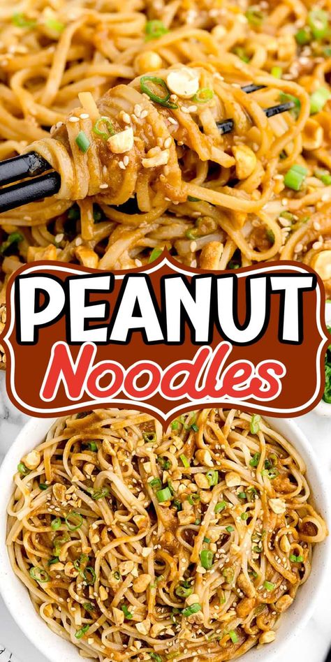 Noodles With Peanut Sauce Easy, In And Out Recipe, Thai Peanut Chicken Noodles, Low Main Noodles, Pad Thai Recipe Peanut Butter, Tofu And Noodles Recipes, Pat Thai Recipe, Peanut Thai Noodles, Noodle Recipes Healthy