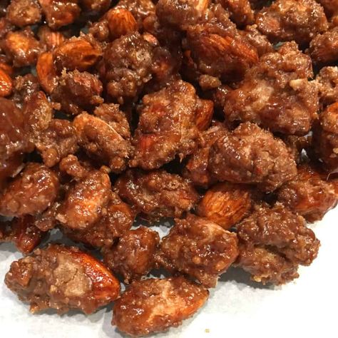 Gebrannte Mandeln (German Candied Almonds) - The Daring Gourmet German Snacks, Oktoberfest Food, German Baking, Candied Almonds, Austrian Recipes, German Recipes, Candied Nuts, Simply Irresistible, Roasted Almonds