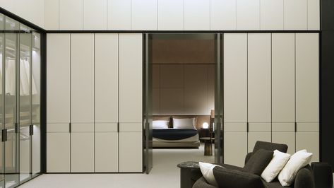 Poliform_NIGHT_2022_1920x1080px_5 Curved Bed, Lobby Lounge, Direct Marketing, Walk In Closet, Design Development, Bed Design, Architecture House, Living Area, Room Divider