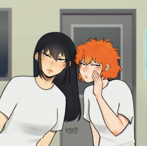 Haikyuu Genderbend, Haikyuu Kageyama, Haikyuu Funny, I Dont Know, Haikyuu Manga, Haikyuu Characters, Haikyuu Fanart, Old Anime, Anime Crossover