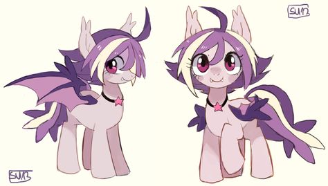 Baterina~OPEN~She's a bat pony that loves to dance. She also loves cupcakes. She cares about her family and her friends. She can sometimes be over protective, in her past, she has once hurt a pony very badly. Mlp Oc Bat Pony, Mlp Redisgn, Mlp Bat Pony, Bat Pony Oc, Mlp Adoption, Pony Ocs, Bat Pony, Pony Oc, Mlp Ocs