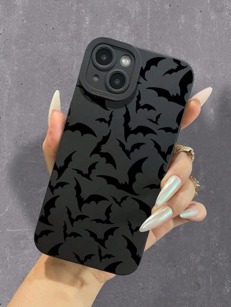 1pc Anti-fall Camera Protection Tpu Case With Bat-shaped Eye Compatible With IphoneI discovered amazing products on SHEIN.com, come check them out! Charlotte Core, Aesthetic Goth, Black Goth, Black Phone Case, Mobile Phone Case, Amazing Products, Mobile Phone Cases, Accessories Case, Cell Phone Accessories