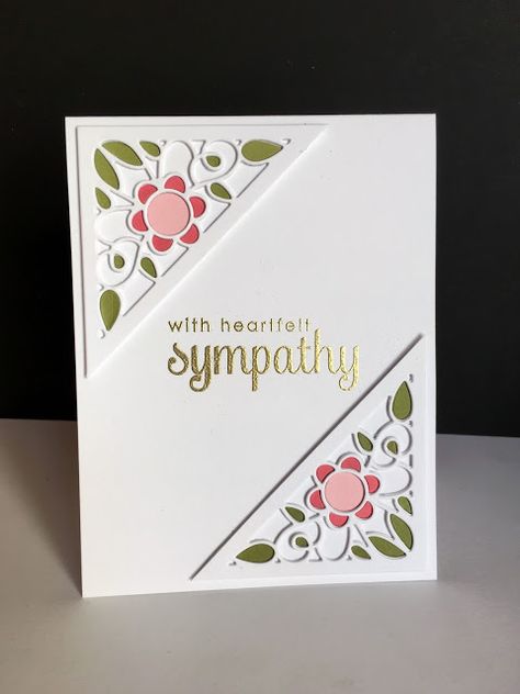 Stampin Up Sympathy Cards, Sympathy Cards Handmade, Cricut Cards, Sympathy Card, Stamping Up Cards, Get Well Cards, Card Sketches, Paper Crafts Cards, Floral Cards