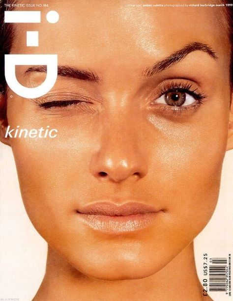 lelaid: Amber Valletta by Richard Burbridge for i-D, March... I-d Magazine Cover, Richard Burbridge, Id Magazine, Amber Valletta, 90s Supermodels, Fashion Cover, Cover Model, Face Hair, Fashion Photo