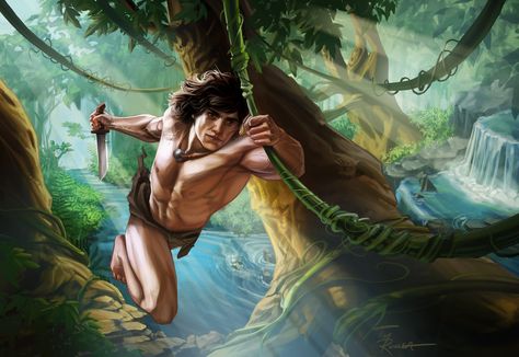 ArtStation - Tarzan Action Figure Packaging Art Tarzan Fanart, Tarzan Art, Action Figure Packaging, Tarzan Of The Apes, Tarzan And Jane, Jane Porter, Game Concept, Tarzan, Action Figure