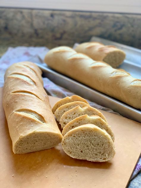 Discard French Bread, Sourdough Discard French Bread, Sourdough French Bread, French Loaf, Whole Wheat Sourdough, Sourdough Bread Sandwiches, Sourdough Sandwich, Baguette Bread, Sourdough Starter Recipe