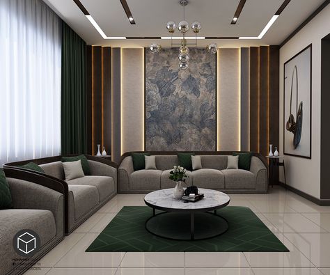 Women majles on Behance Drawing Room Wall Design, Drawing Room Design, Drawing Room Interior, Drawing Room Interior Design, Interior Design Per La Casa, Ceiling Design Living Room, Luxury House Interior Design, Luxury Living Room Design, Living Room Sofa Design