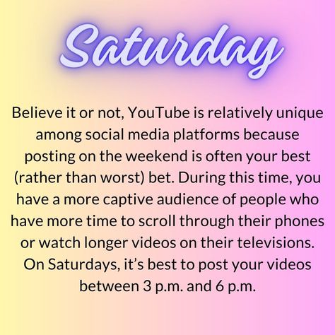 When Is the Best Time To Post on YouTube in 2024? Best Time To Post on YouTube 💻 Best Times To Post On Youtube, What To Post On Youtube, Best Time To Post, Good Things, On Instagram, Instagram