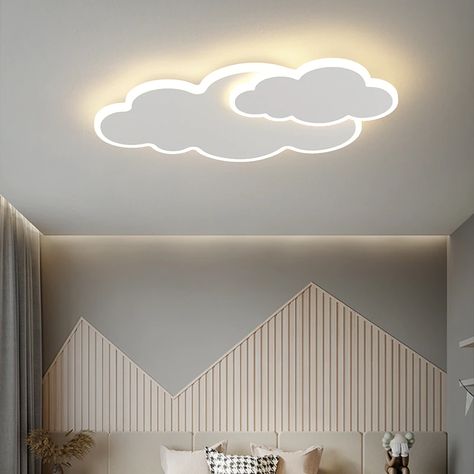 Ceiling Can Lights, Cloud Light, Chandelier Bedroom, Cloud Shapes, Nordic Modern, False Ceiling Design, Dining Living Room, White Cloud, Energy Efficient Lighting