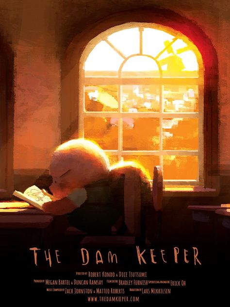 Beautiful Trailer for Robert Kondo & Dice Tsutsumi's Animated Short 'The Dam Keeper' Released http://www.rotoscopers.com/2014/02/07/beautiful-trailer-for-robert-kondo-dice-tsutsumis-animated-short-the-dam-keeper-released/ The Dam Keeper, Full Mon, Zootopia Comic, Color Script, Visual Development, Hd Movies, Children Illustration, Book Illustration, 그림 그리기