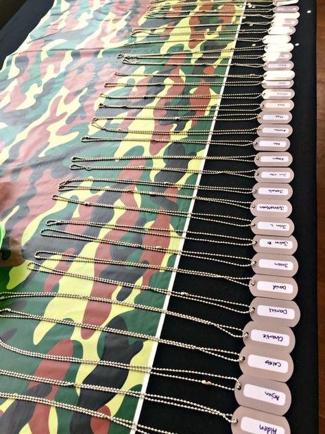 Kids Military Birthday Party, Camo Decorations, Laser Tag Birthday Party Ideas, Army Birthday Party Ideas, Laser Tag Party Ideas, Camo Party Ideas, Halo Birthday Parties, Army Themed Birthday, Army Birthday Party