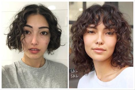 Perm Growing Out, Digital Perm, Hair 2022, Curly Bangs, Grow Out, Grow Hair, Perm, My Hair, Bangs