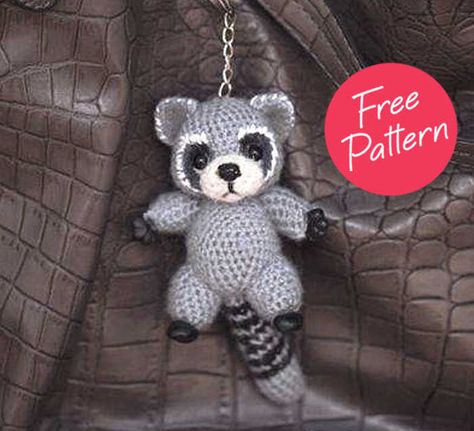 Crochet Raccoon Amigurumi Free Pattern - Free Crochet Patterns Raccoon Pattern Crochet, Crochet Patterns Raccoon, Crochet Raccoon Keychain, Free Crochet Patterns Amigurumi Animals Keychains, Free Crochet Raccoon Pattern, Racoon Amigurumi Free Pattern, Amigurumi Raccoon Free Pattern, Free Raccoon Crochet Pattern, Crochet Animal Keychain Free Pattern