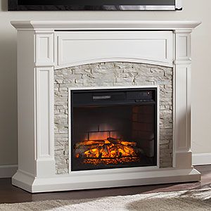 Electric Fireplace TV Stands | ElectricFireplacesDirect.com Stone Electric Fireplace, White Electric Fireplace, Media Electric Fireplace, Infrared Fireplace, Corner Electric Fireplace, Media Fireplace, Electric Fireplace Tv Stand, White Fireplace, Farmhouse Fireplace